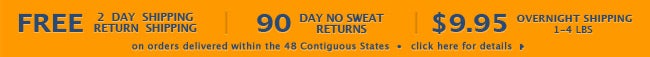 Free 2 Day Shipping, Free Returns - click here for more info
