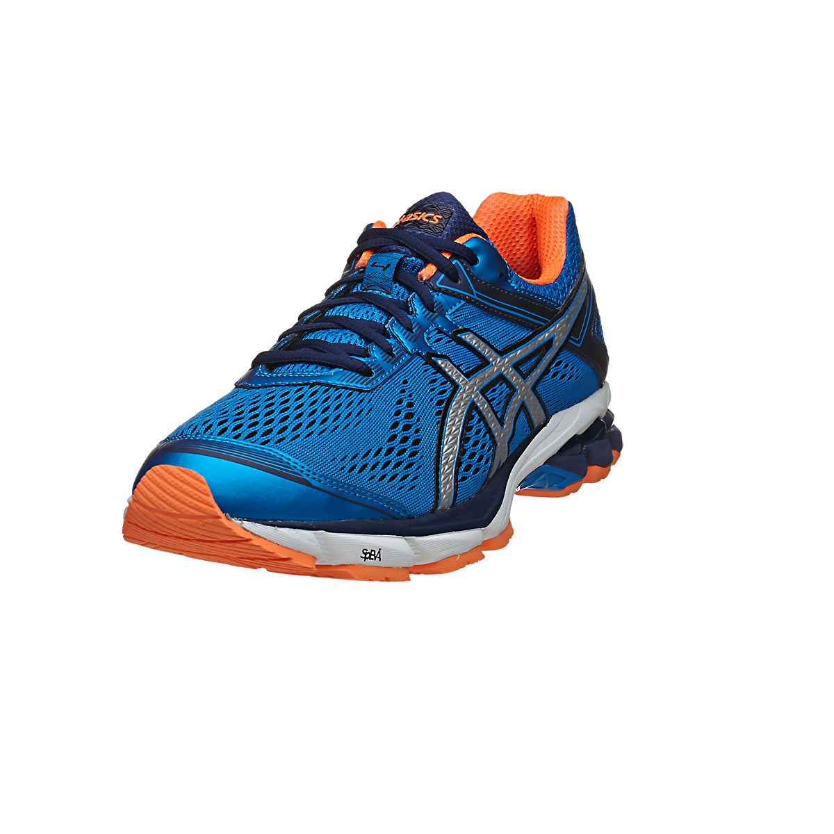 Asics Gt 1000 4 Men S Shoes Blue Silver Orange 360 View Running Warehouse