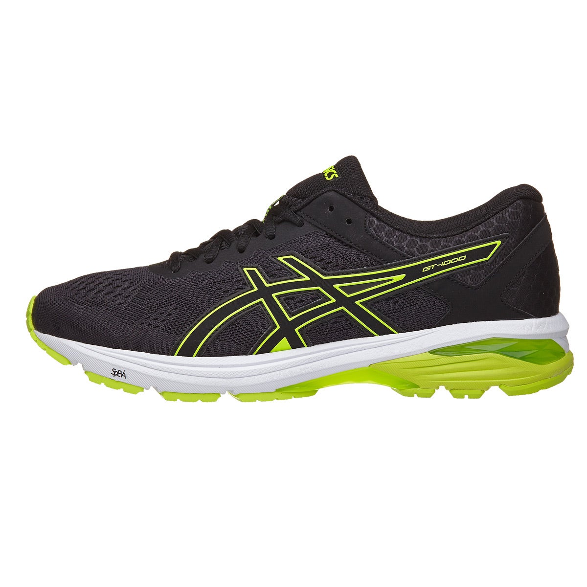 ASICS GT 1000 6 Men's Shoes Black/Safety Yellow/Blac 360° View ...