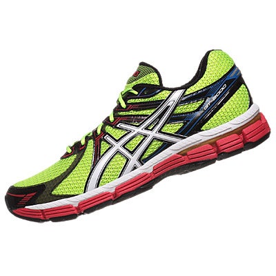ASICS GT 2000 Men's Shoes Lime/White/Red 360° View | Running Warehouse