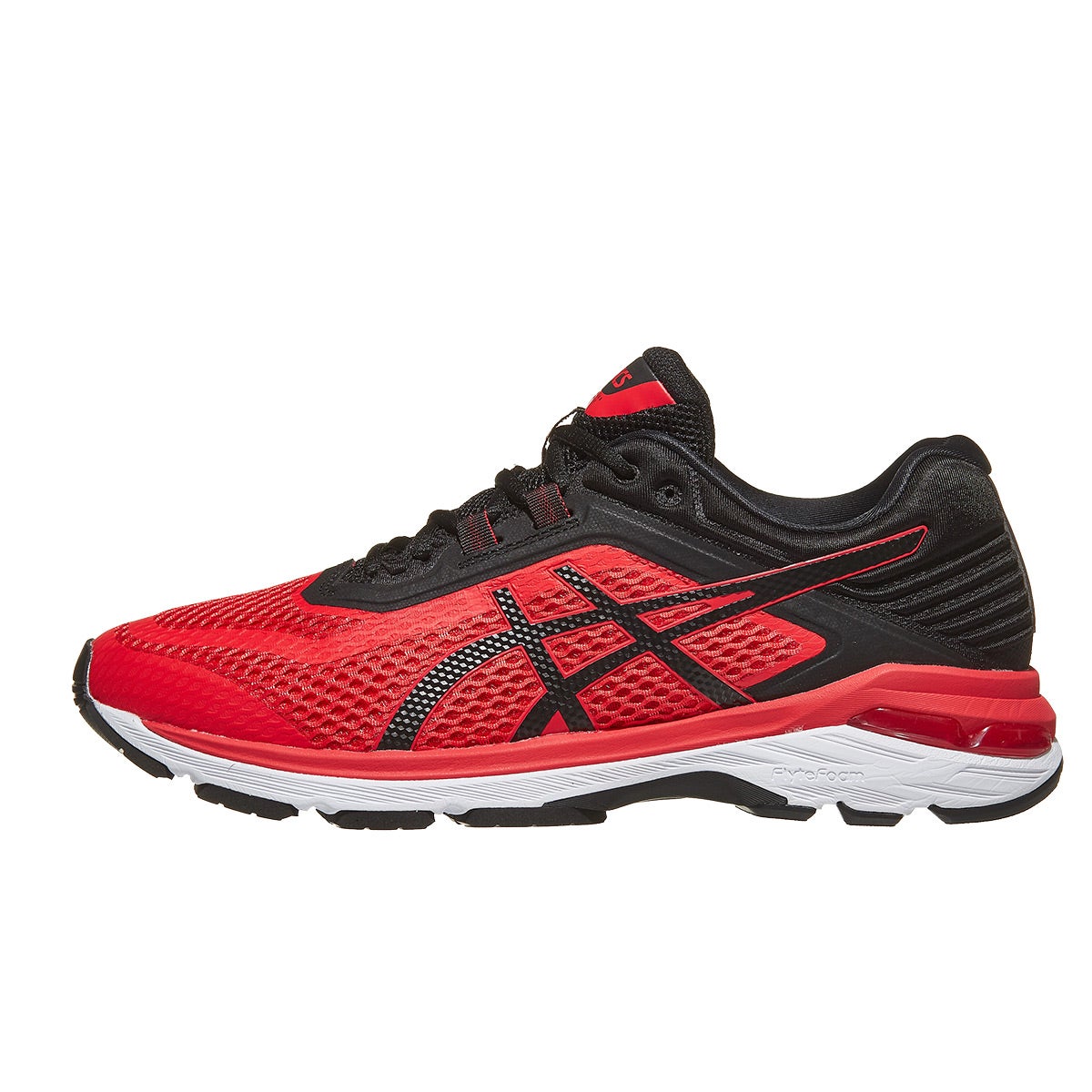 ASICS GT 2000 6 Men's Shoes Red Alert/Black 360° View | Running Warehouse