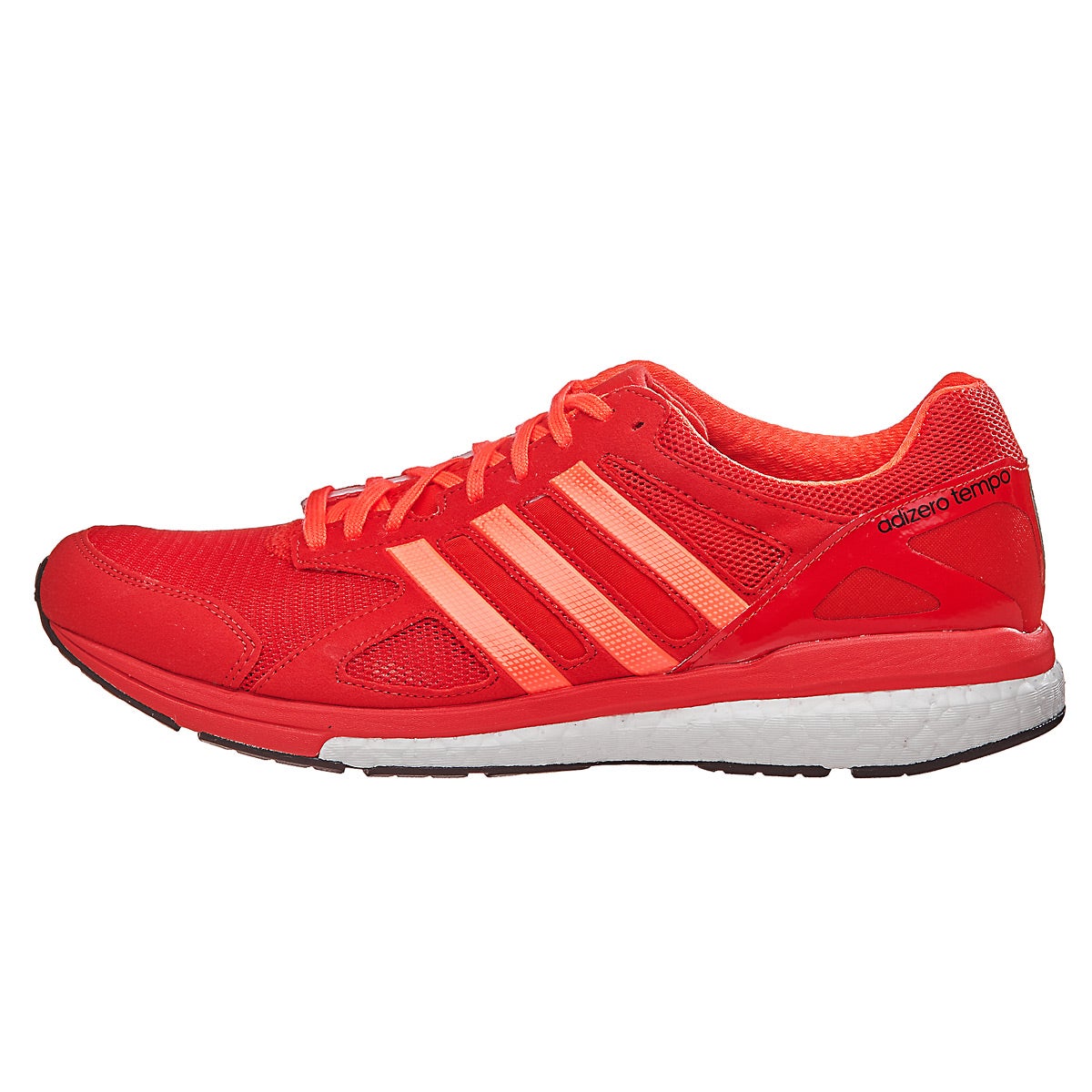 adidas adizero Tempo 8 Men's Shoes Red/Red/Black 360° View | Running ...