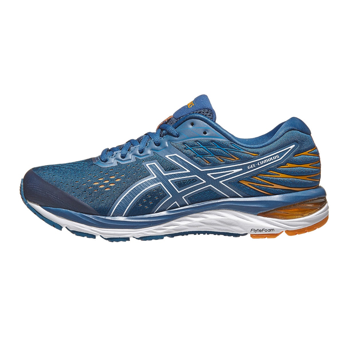 ASICS Gel Cumulus 21 Men's Shoes Mako Blue/White 360° View Running