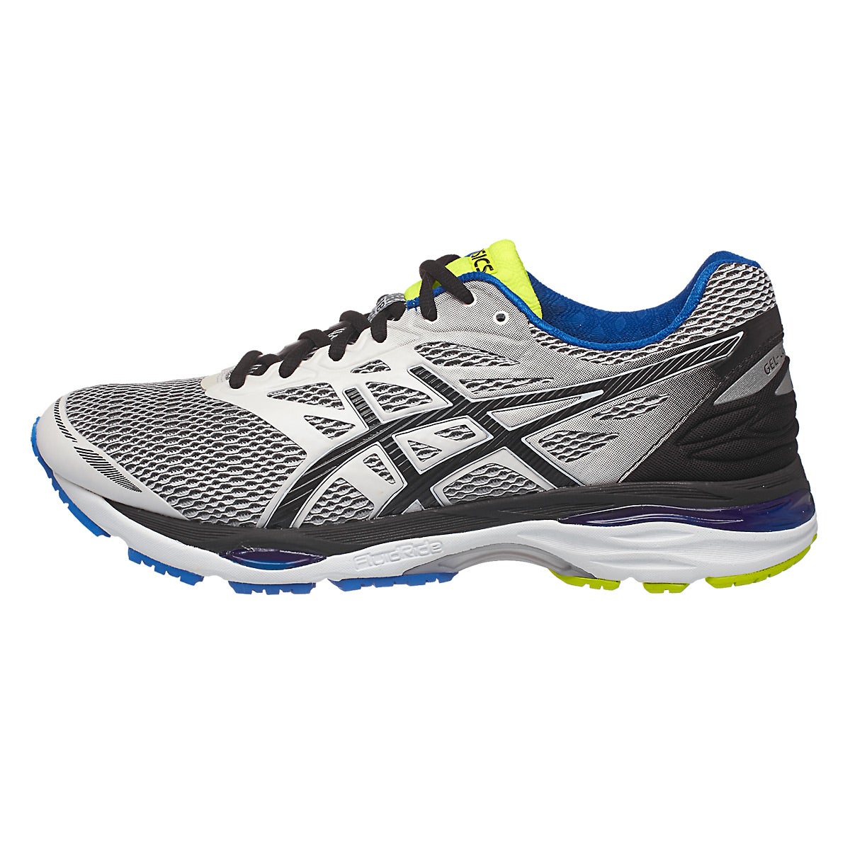 ASICS Gel Cumulus 18 Men's Shoes White/Black/Blue 360° View | Running ...