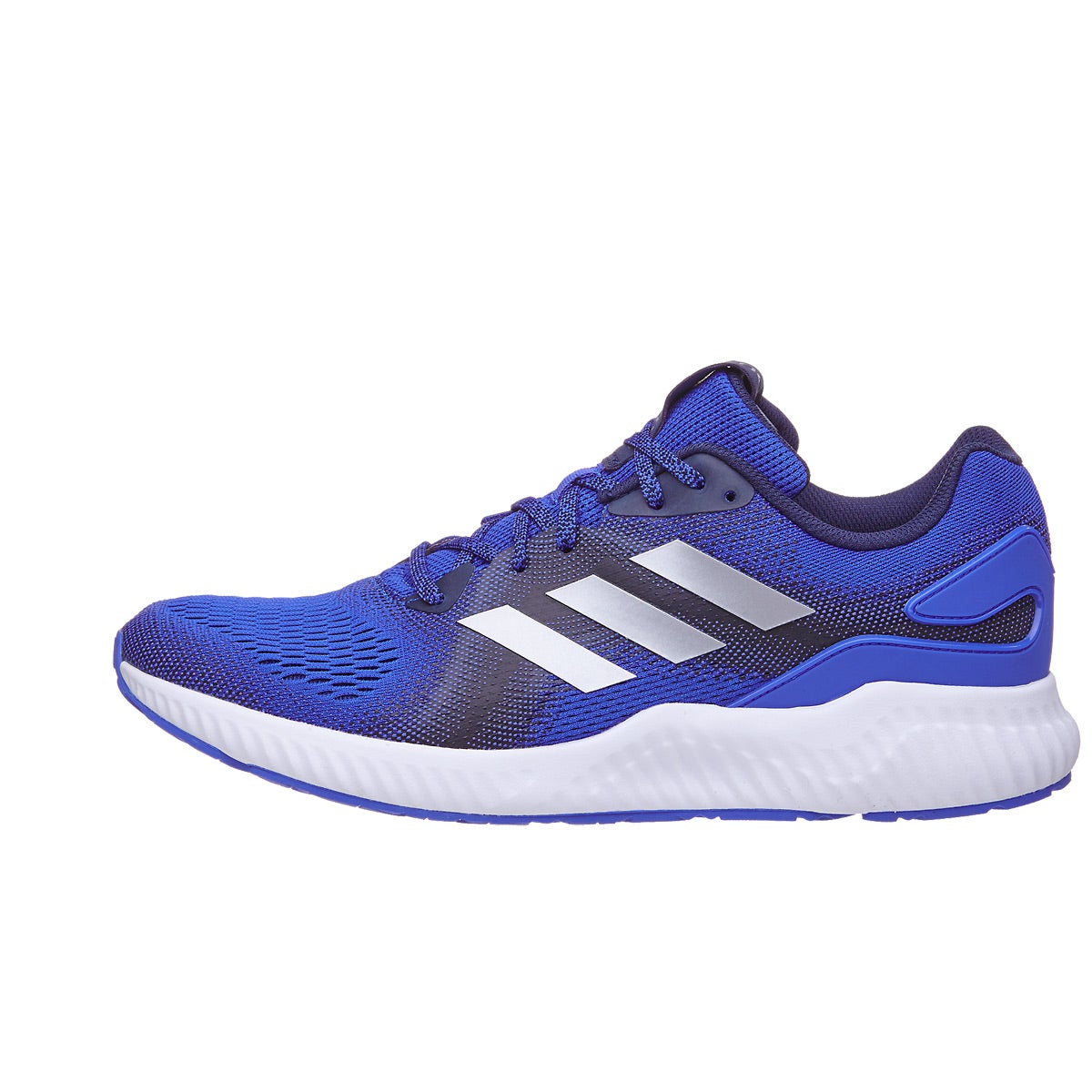 adidas Aerobounce ST Men's Shoes Blue/Silver 360° View | Running Warehouse