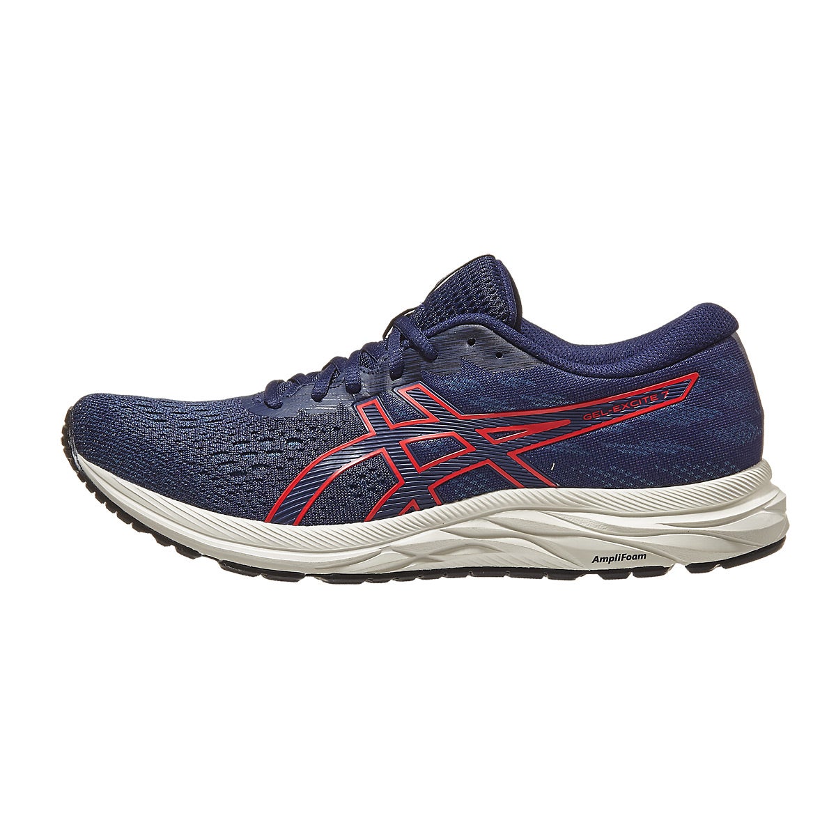 ASICS Gel Excite 7 Men's Shoes Peacoat/Classic Red 360° View | Running ...