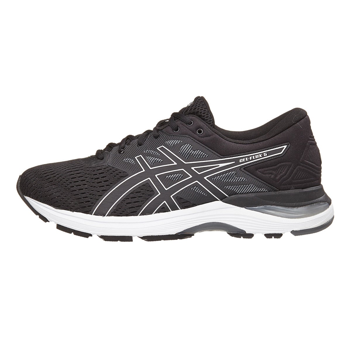 ASICS Gel Flux 5 Men's Shoes Black/Silver/Carbon 360° View | Running ...
