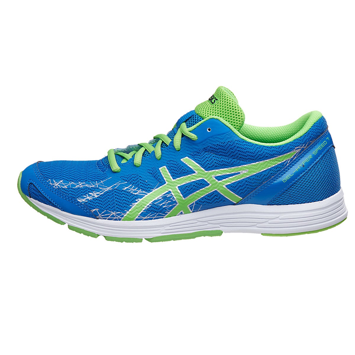 ASICS Gel Hyper Speed 7 Men's Shoes Electric Blue/Gr 360° View ...