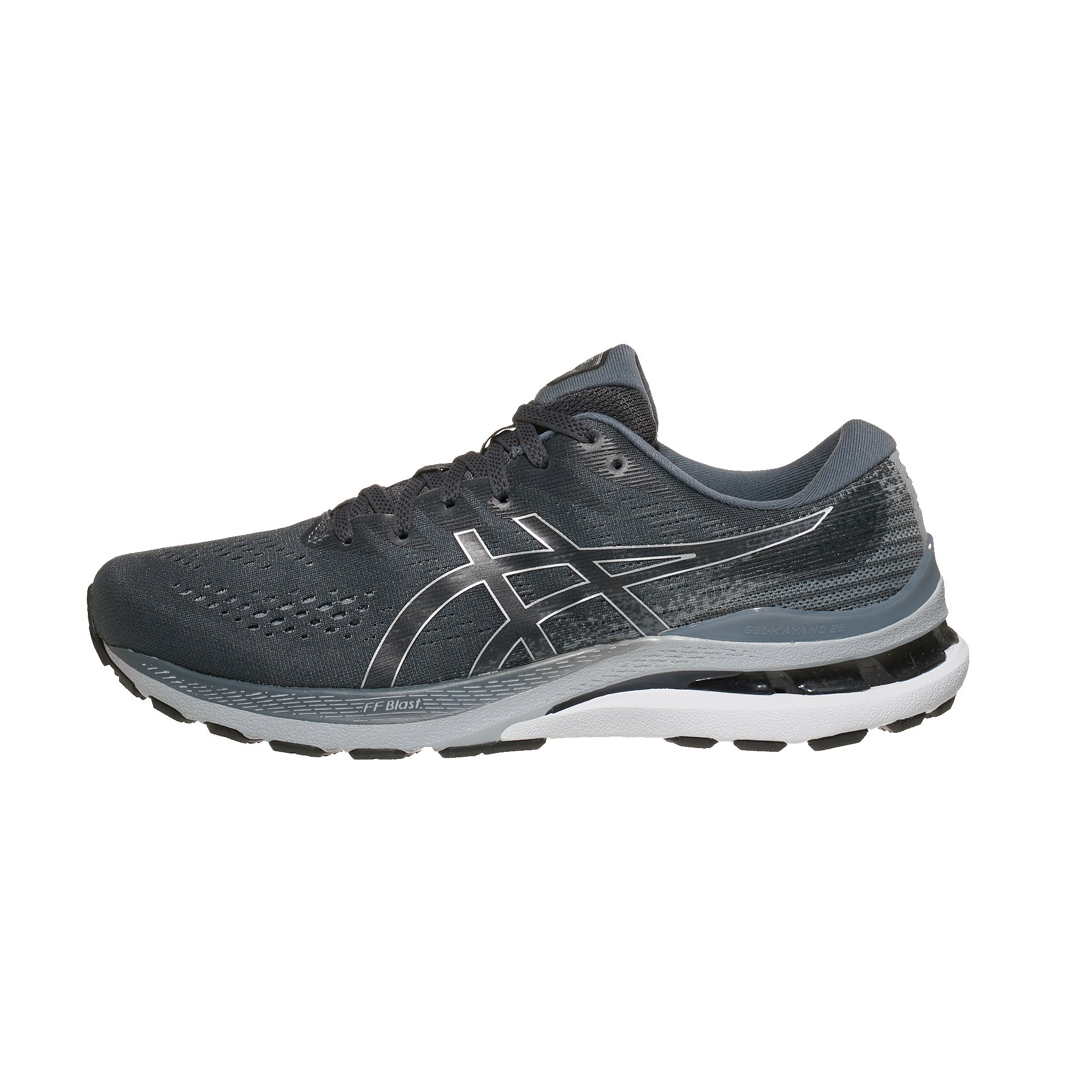 ASICS Gel Kayano 28 Men's Shoes Carrier Grey/Black 360° View Tennis