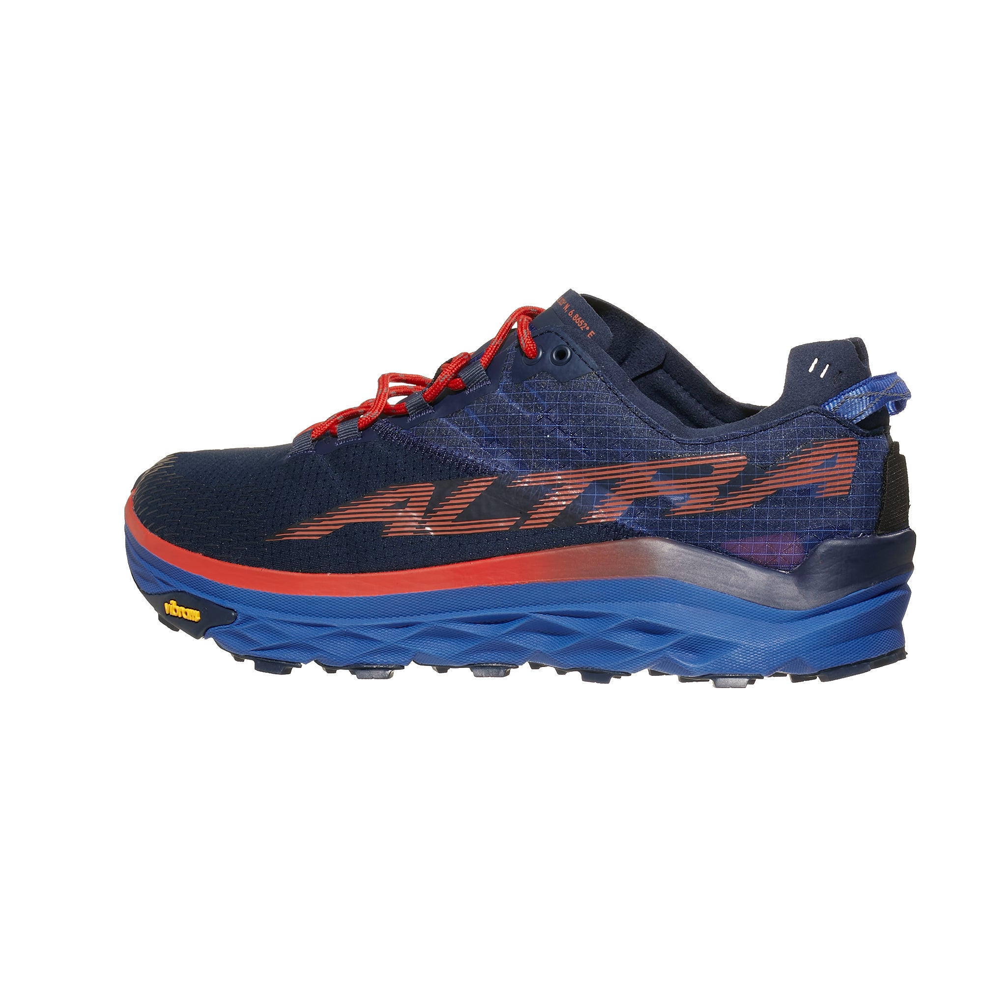 Altra Mont Blanc Men's Shoes Blue/Red 360° View - Tennis Warehouse