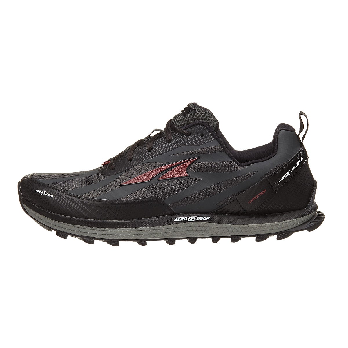 Altra Superior 3.5 Men's Shoes Black/Red 360° View | Running Warehouse