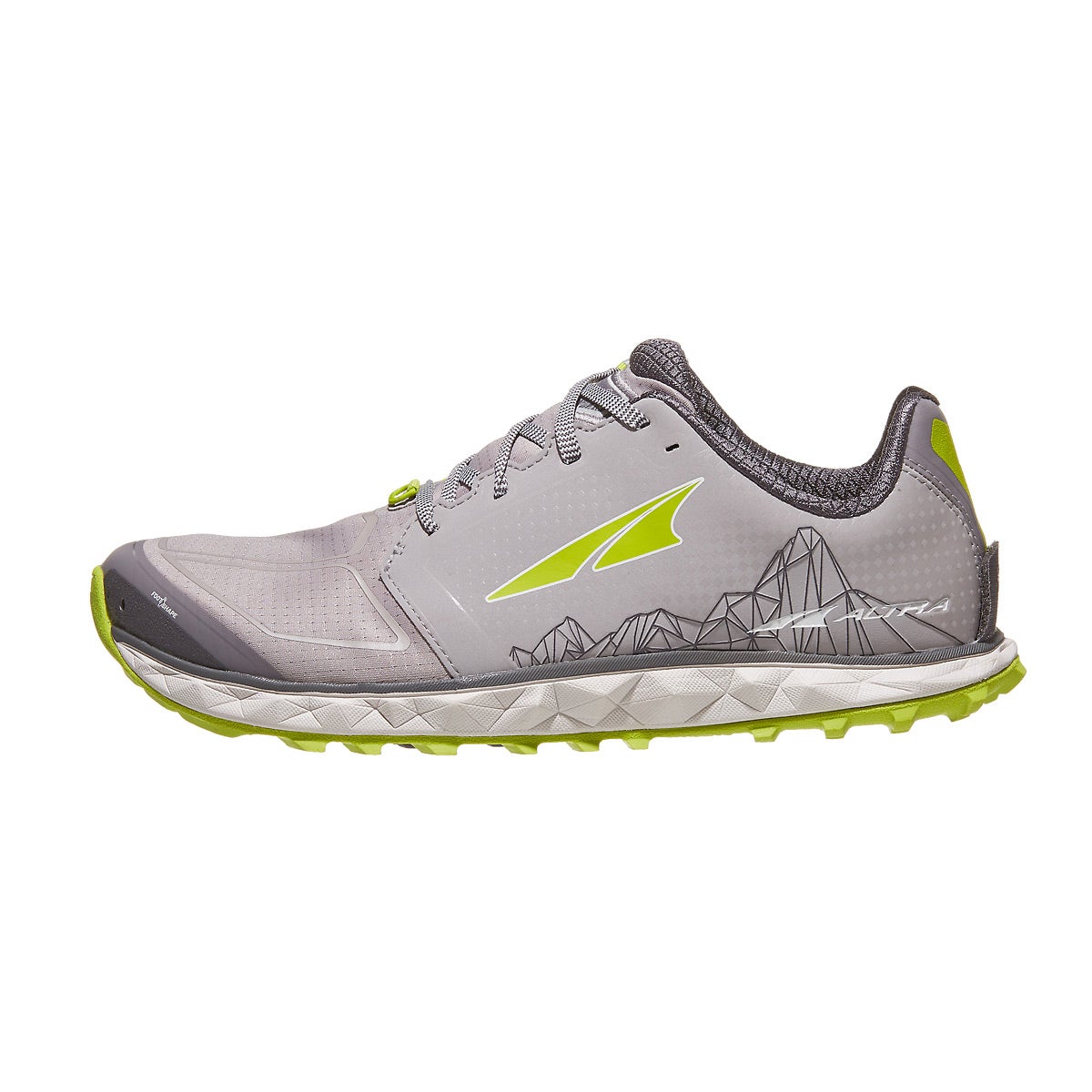 Altra Superior 4.0 Men's Shoes Grey/Lime 360° View | Running Warehouse