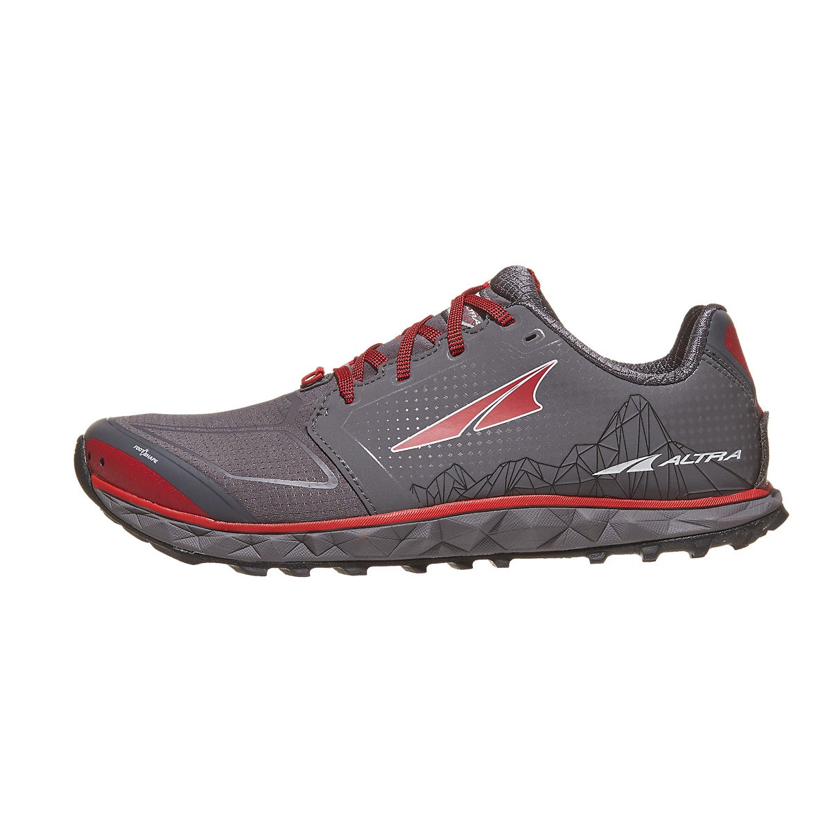 Altra Superior 4.0 Men's Shoes Grey/Red 360° View | Running Warehouse