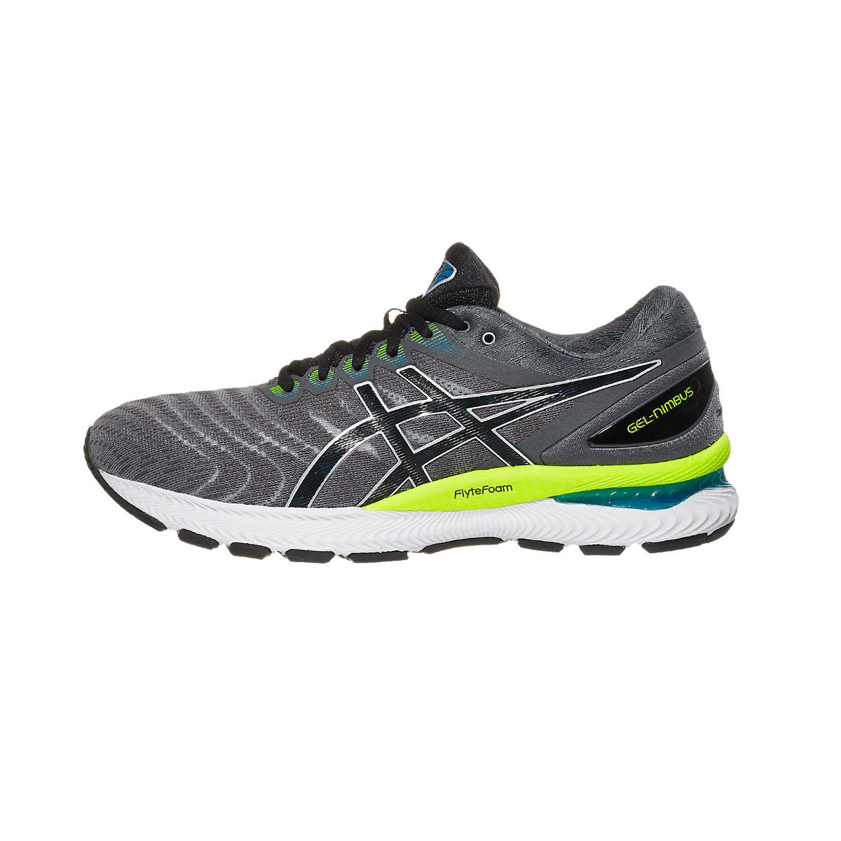 ASICS Gel Nimbus 22 Men's Shoes Piedmont Grey/Black 360° View | Running ...