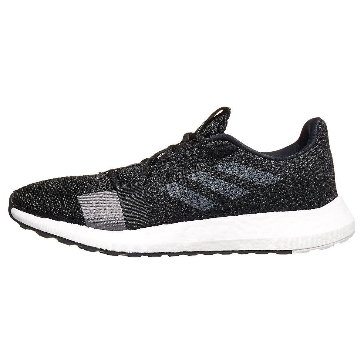 adidas SenseBOOST GO Women's Shoes Black/Grey/White 360° View | Running ...