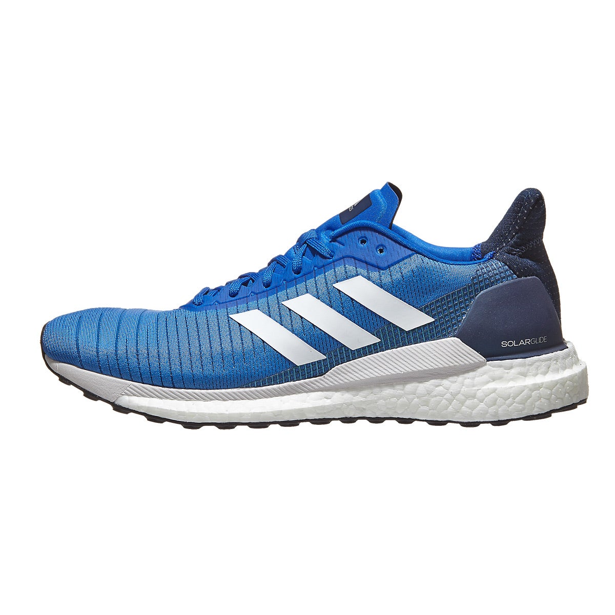 adidas Solar Glide Men's Shoes Blue/White/Navy 360° View | Running ...