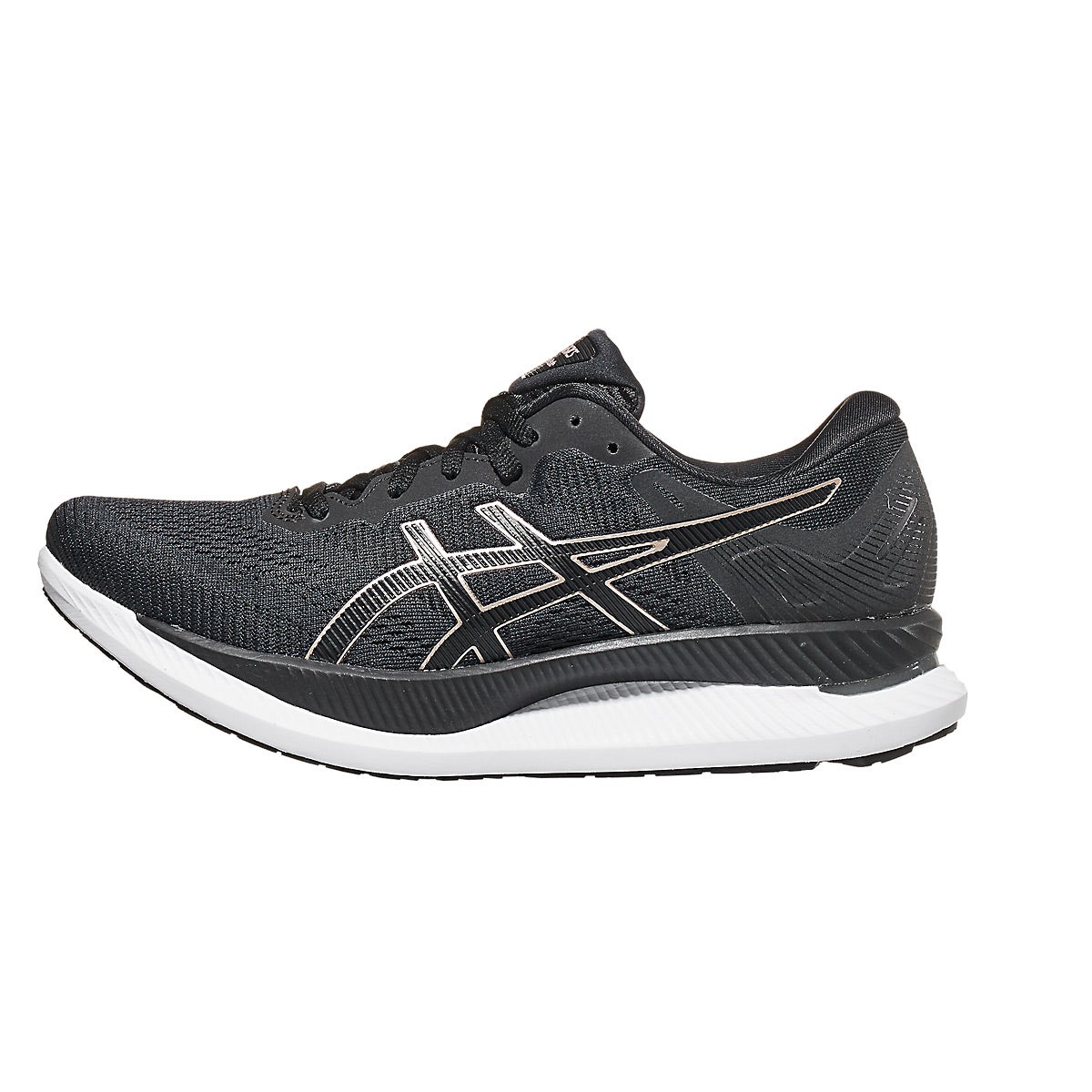 ASICS GlideRide Women's Shoes Black/Rose Gold 360° View | Running Warehouse