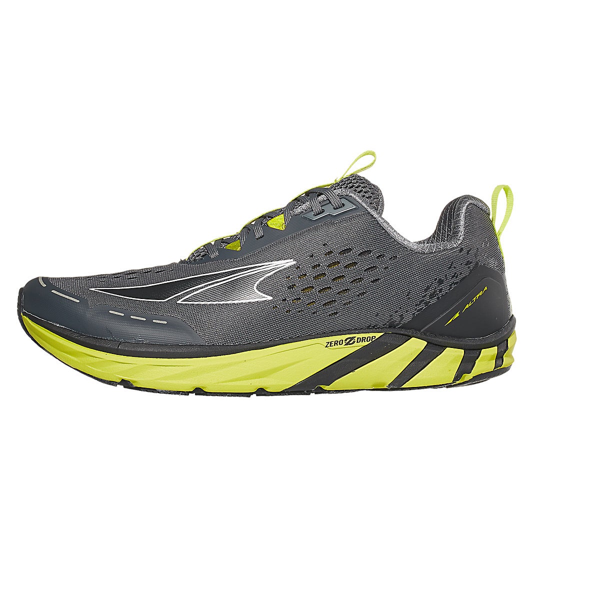 Altra Torin 4 Men's Shoes Gray/Lime 360° View | Running Warehouse