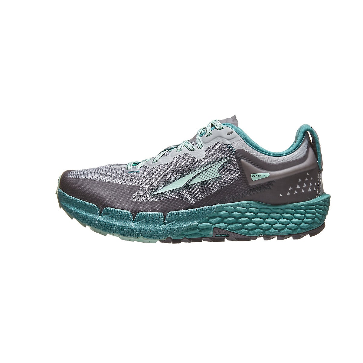 Altra Timp 4 Women's Shoes Gray/Teal 360° View - Tennis Warehouse