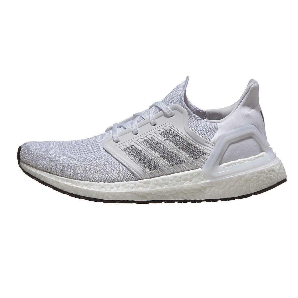 adidas Ultra Boost 20 Men's Shoes White/Core Black 360° View | Running ...