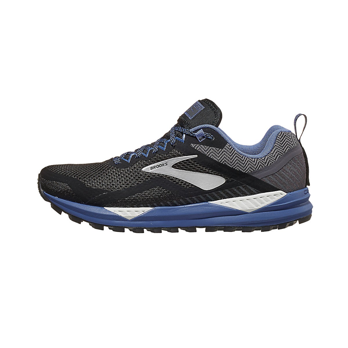Brooks Cascadia 14 GTX Women's Shoes Black/Grey/Blue 360° View