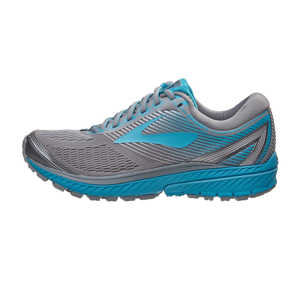 Brooks Ghost 10 Women's Shoes Primer Grey/Teal/Silve 360° View ...