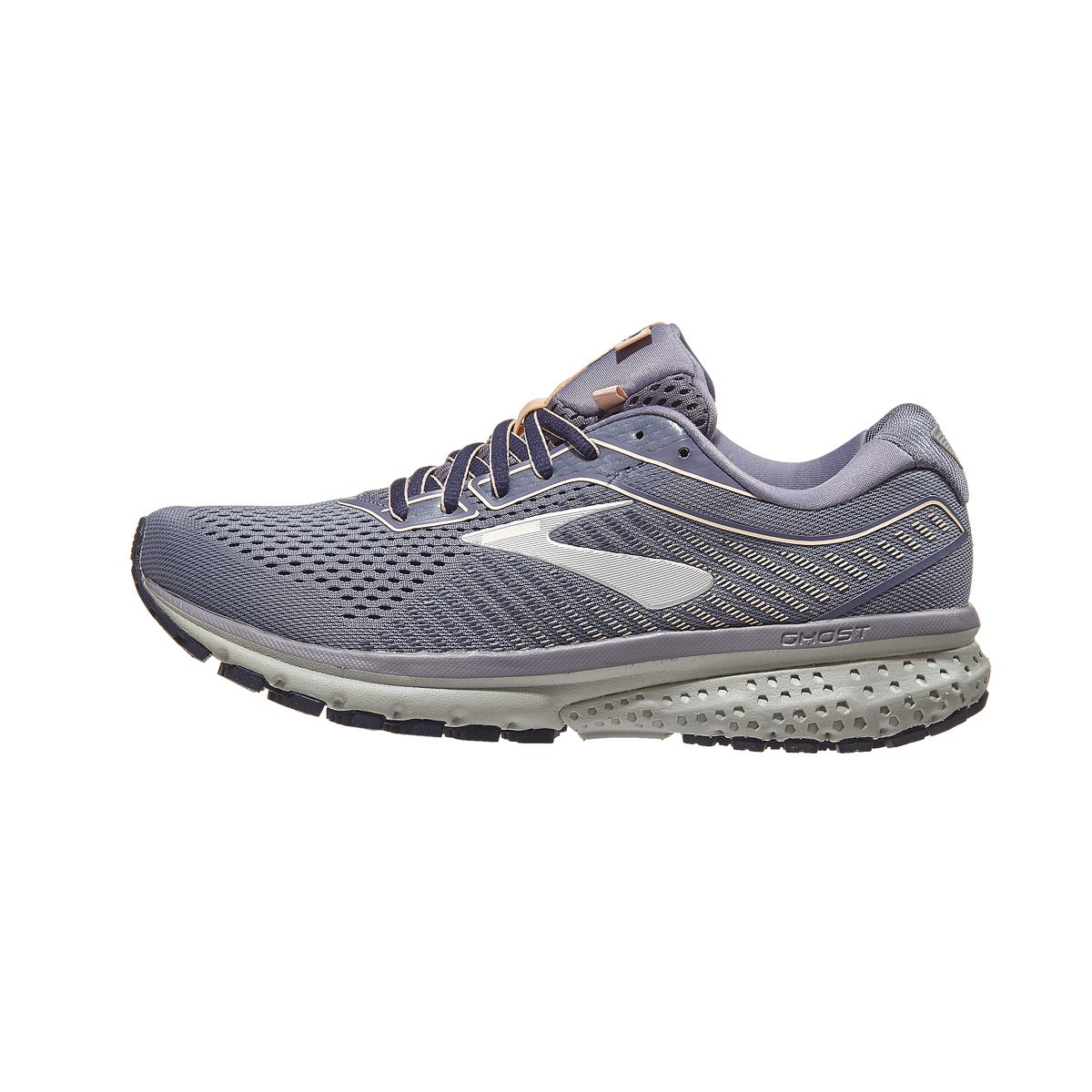 brooks ghost 12 granite peacoat peach
