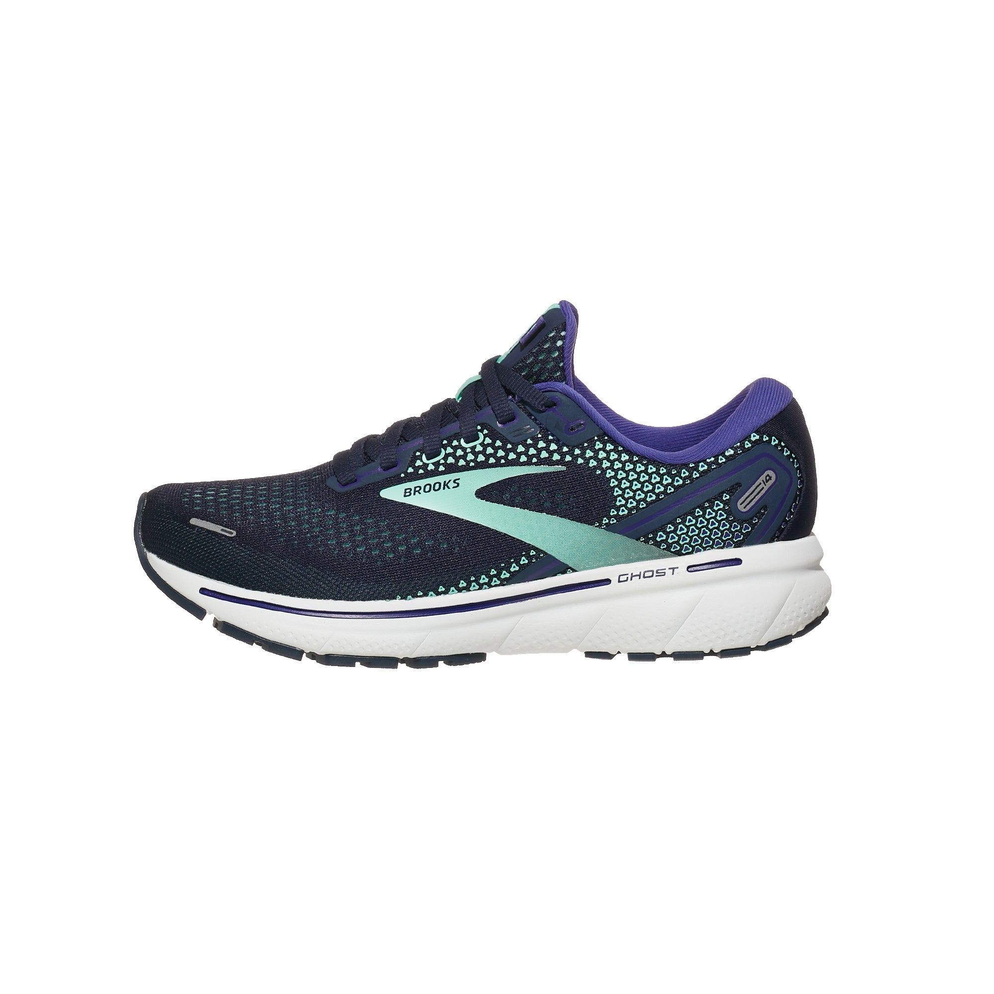 Brooks Ghost 14 Women's Shoes Peacoat/Yucca/Navy 360° View Tennis