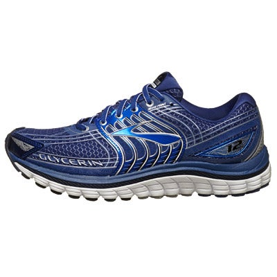 Brooks Glycerin 12 Men's Shoes Blue/Blue/Silver 360° View | Running