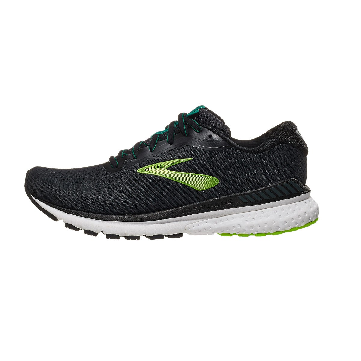 Brooks Adrenaline GTS 20 Men's Shoes Black/Lime/Blue 360° View ...