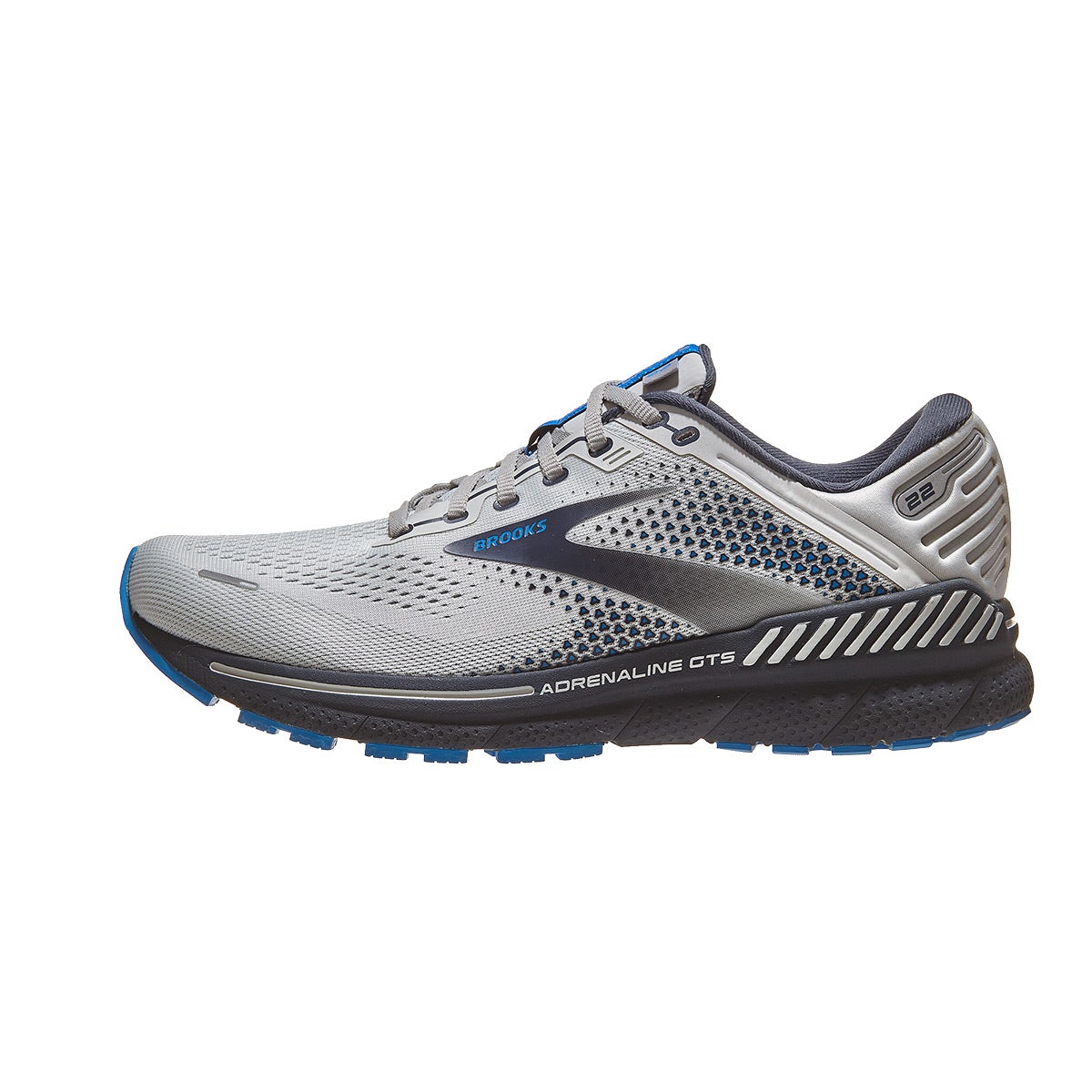 Brooks Adrenaline GTS 22 Men's Shoes Oyster/Ink/Blue 360° View ...