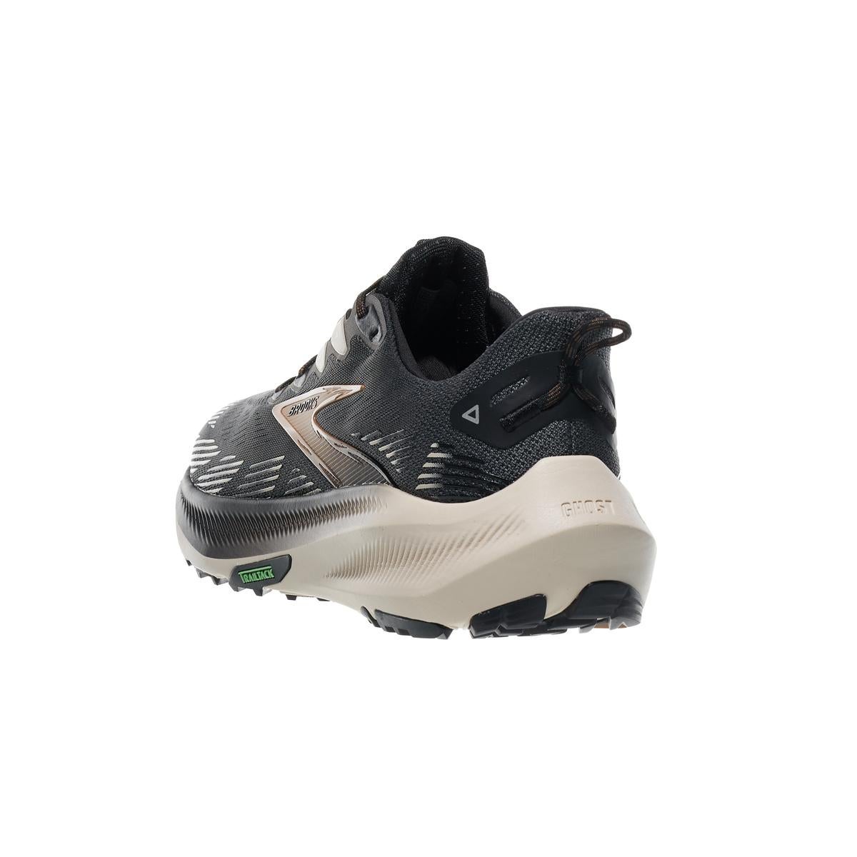 Brooks Ghost Trail Men's Shoes Ebony/Black/Clove 360° View