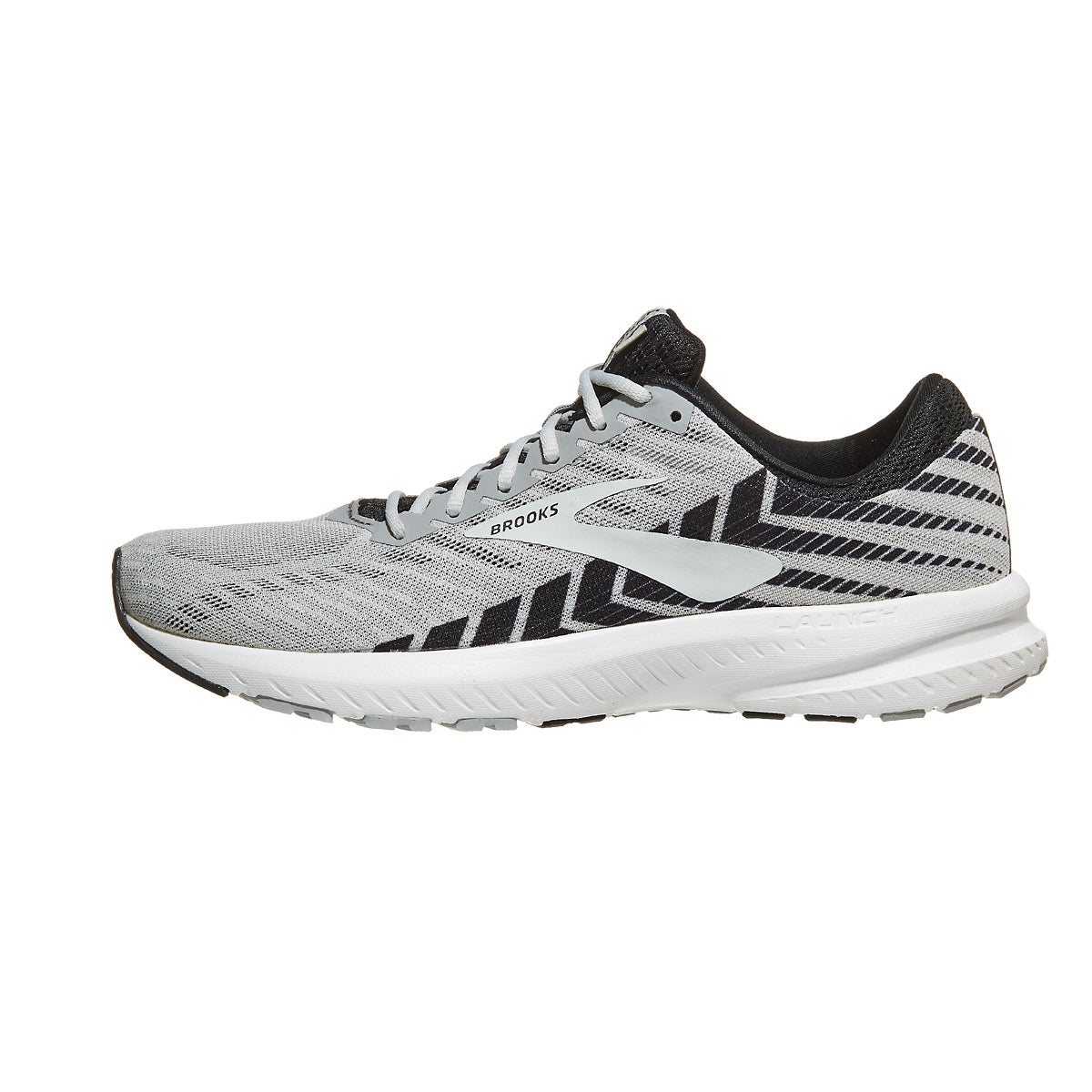 Brooks Launch 6 Men's Shoes Alloy/Black/Grey 360° View | Running Warehouse