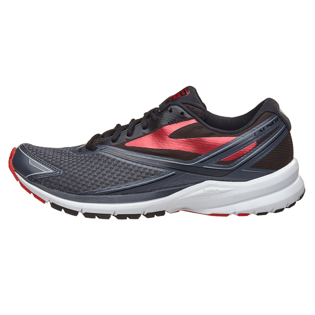 Brooks Launch 4 Men's Shoes Anthracite/Black/Red 360° View | Running ...