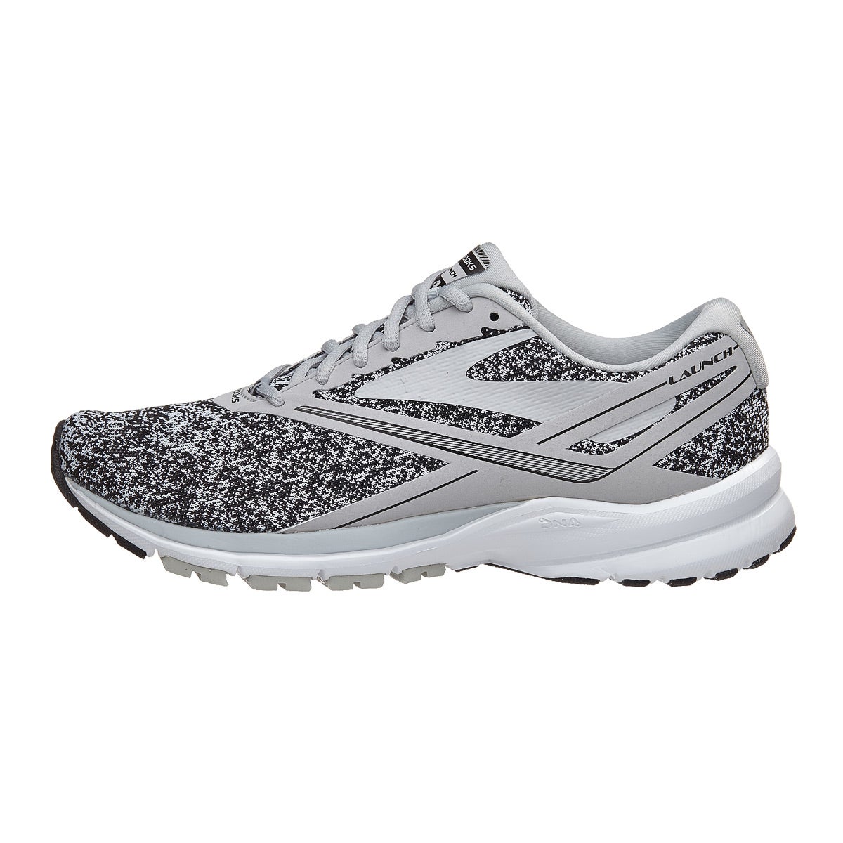 Brooks Launch 4 Women's Shoes White/Microchip 360° View Running Warehouse