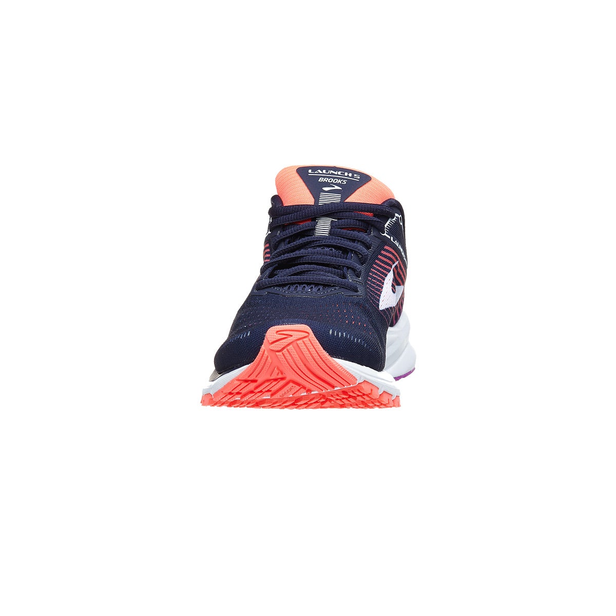 brooks launch 5 navy coral purple