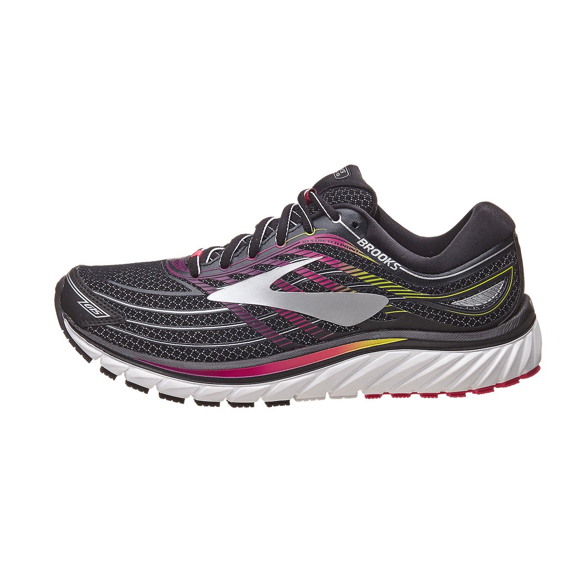 Brooks Glycerin 15 Women's Shoes Black/Pink/Plum 360° View | Running ...