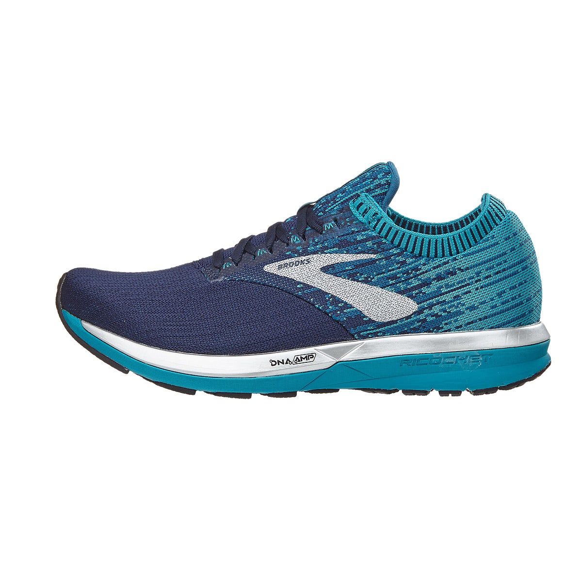 Brooks Ricochet Women's Shoes Navy/Blue/White 360° View Running Warehouse