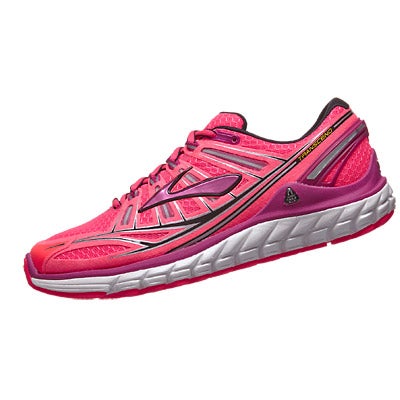 Brooks Transcend Women's Shoes Pink/Fuchsia/Black 360° View | Running ...