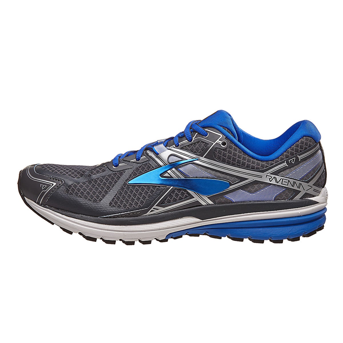 Brooks Ravenna 7 Men's Shoes Anthracite/Blue 360° View | Running Warehouse