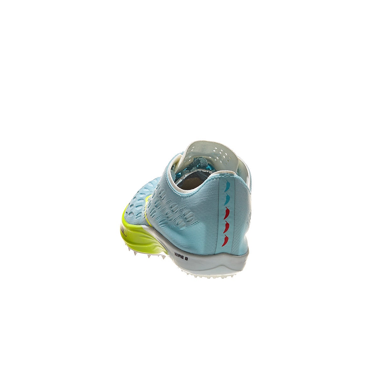 Brooks Wire v8 Spikes Unisex Blue Glow/Nightlife/Red 360° View