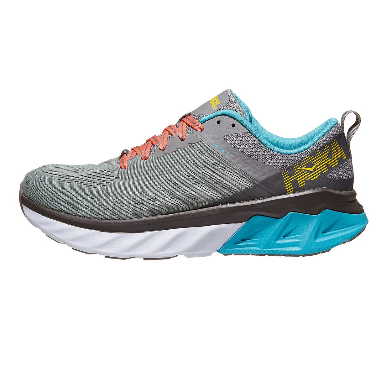 HOKA ONE ONE Arahi 3 Women's Shoes Frost Gray/Blue 360° View Running