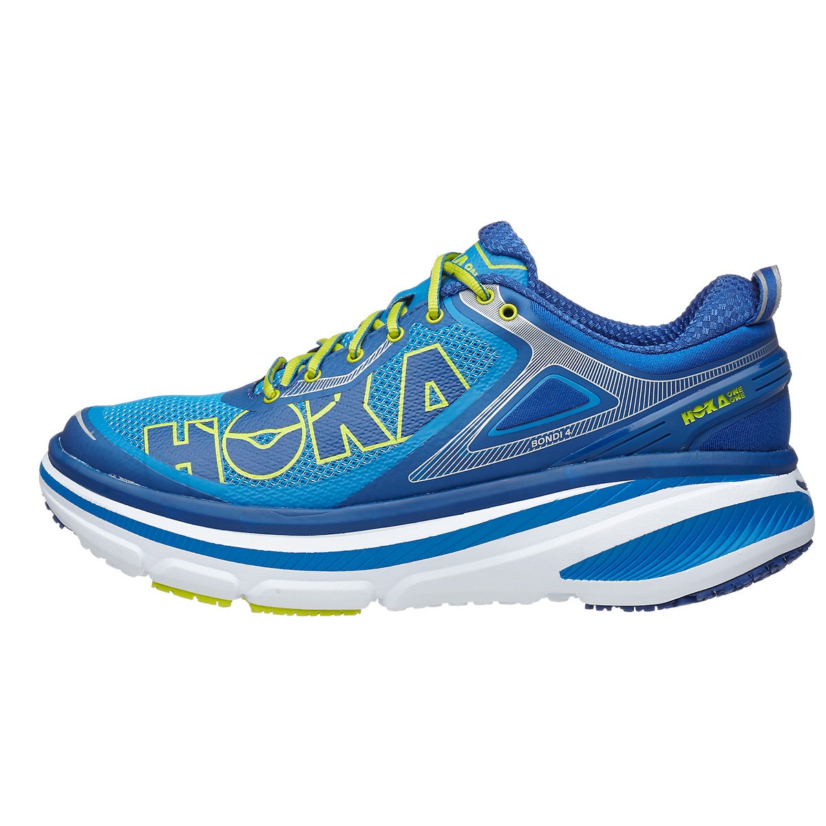 HOKA ONE ONE Bondi 4 Men's Shoes Dir Blue/True Blue 360° View | Running ...