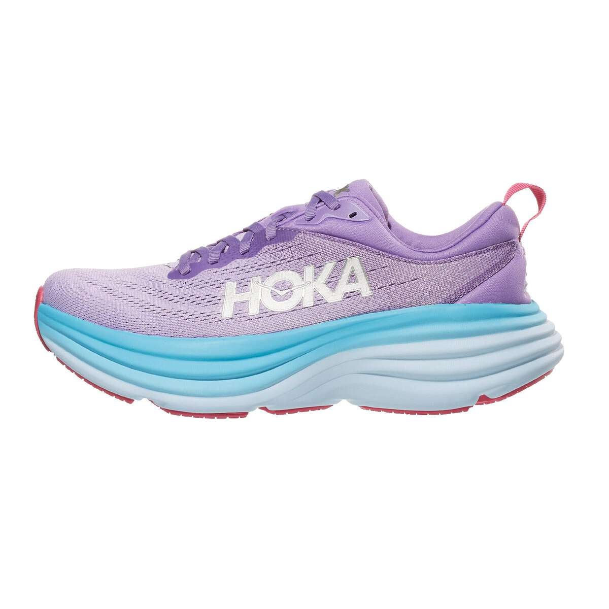 HOKA Bondi 8 Women's Shoes Chalk Violet/Pastel Lilac 360° View - Tennis ...