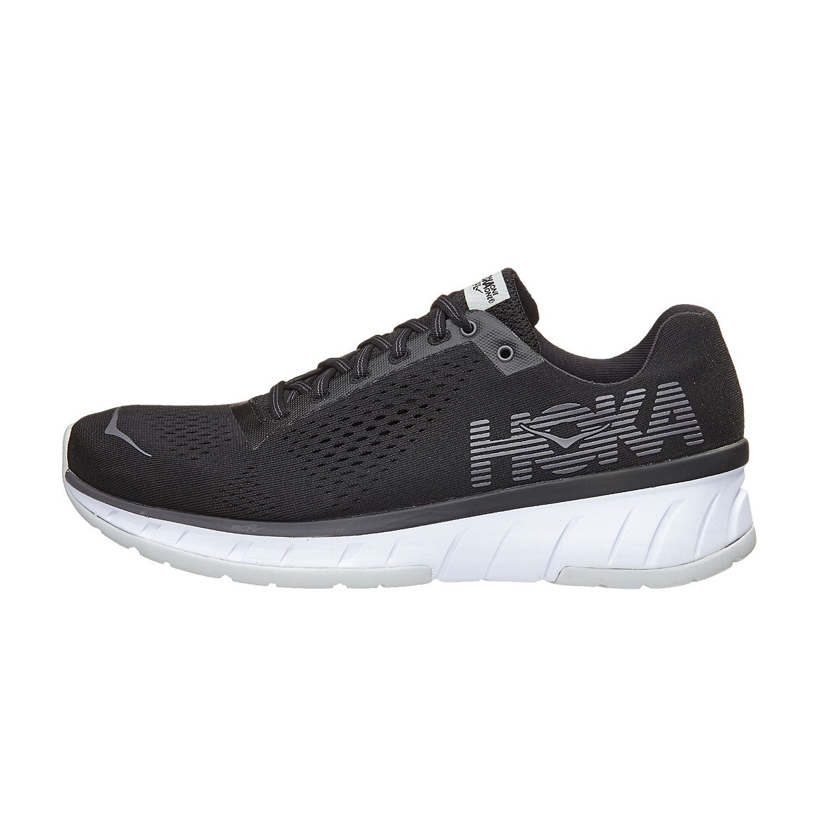 HOKA ONE ONE Cavu Women's Shoes Black/White 360° View Running Warehouse