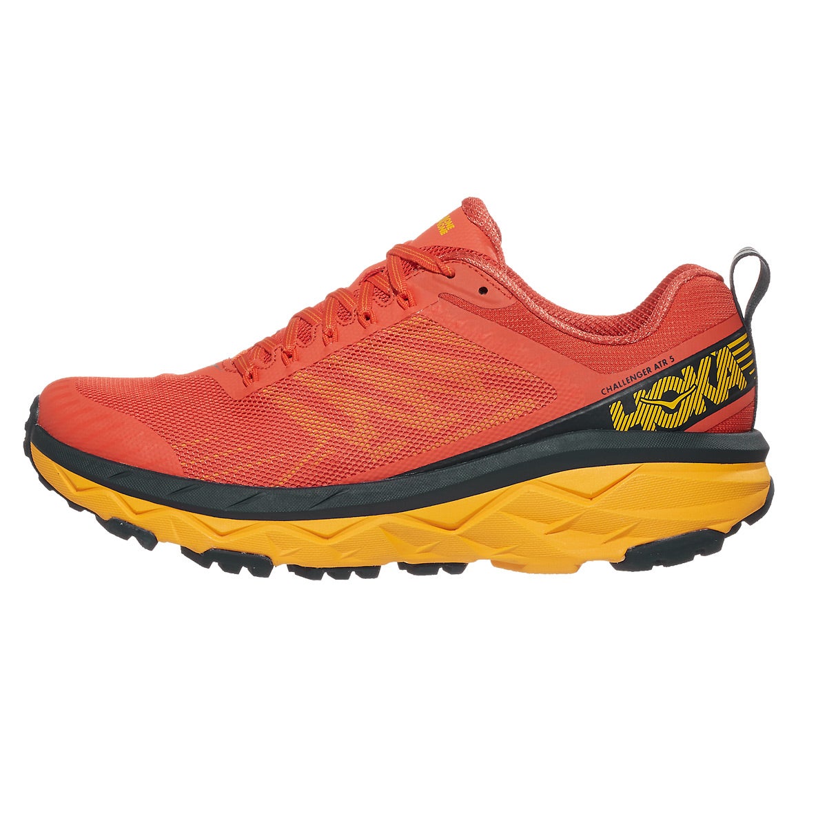 HOKA ONE ONE Challenger ATR 5 Men's Shoes Mandarin Red 360° View ...