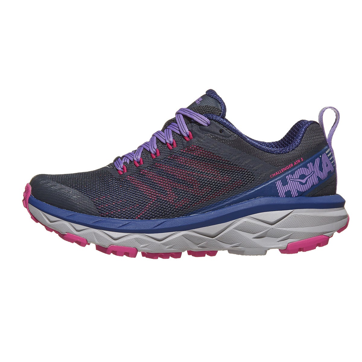 HOKA ONE ONE Challenger ATR 5 Women's Shoes Ebony/Berry 360° View ...