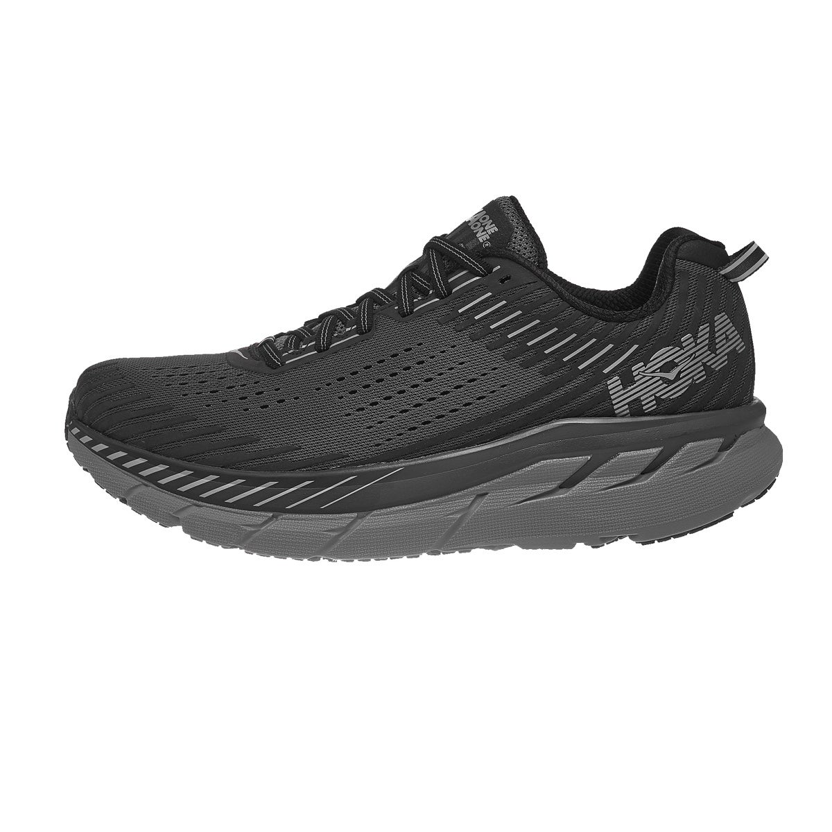 HOKA ONE ONE Clifton 5 Men's Shoes Anthracite/Shadow 360° View ...