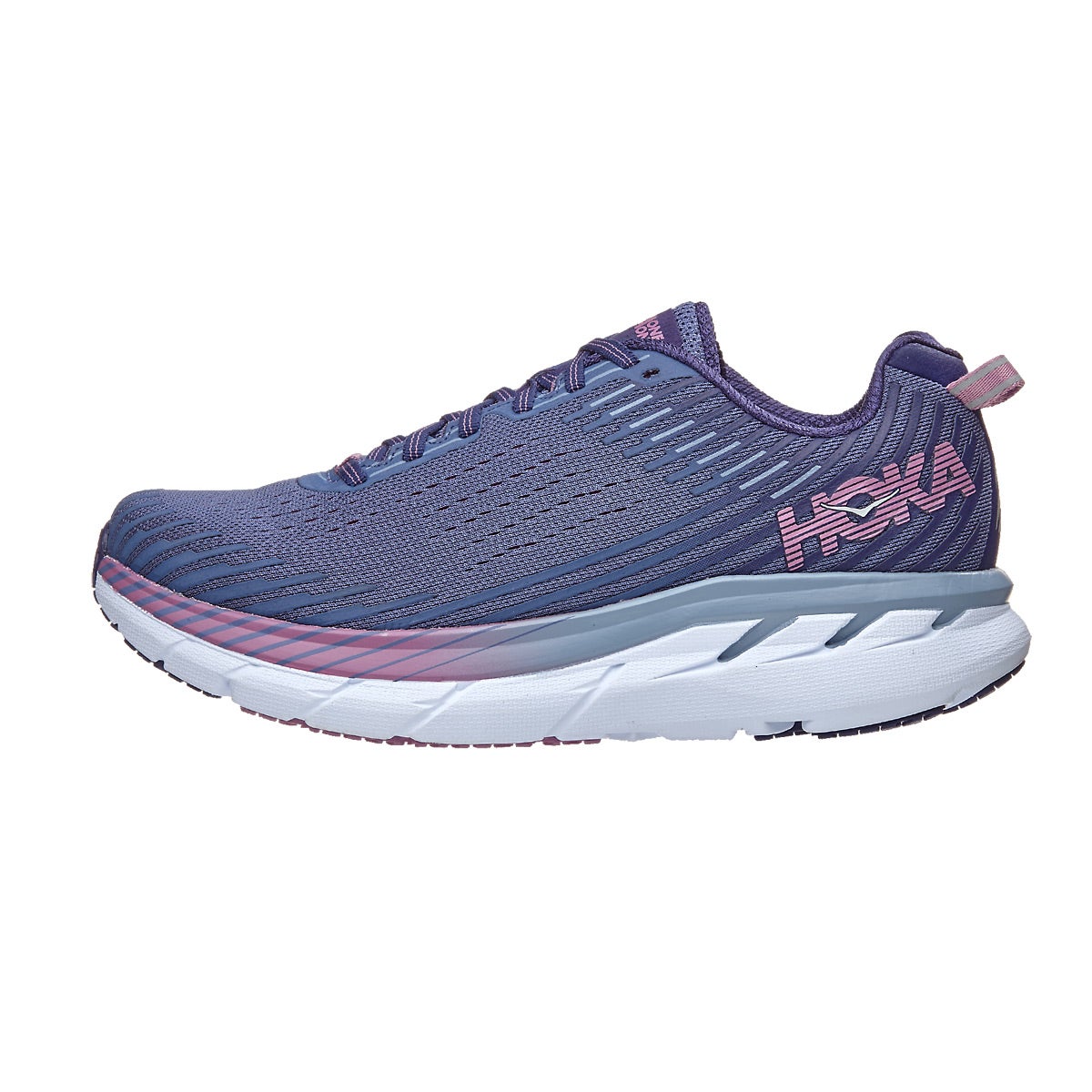 HOKA ONE ONE Clifton 5 Women's Shoes Marlin/Blue 360° View | Running ...