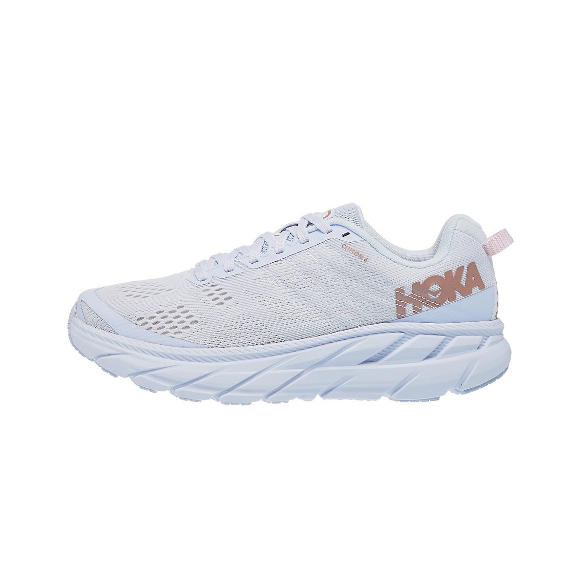 hoka white and rose gold
